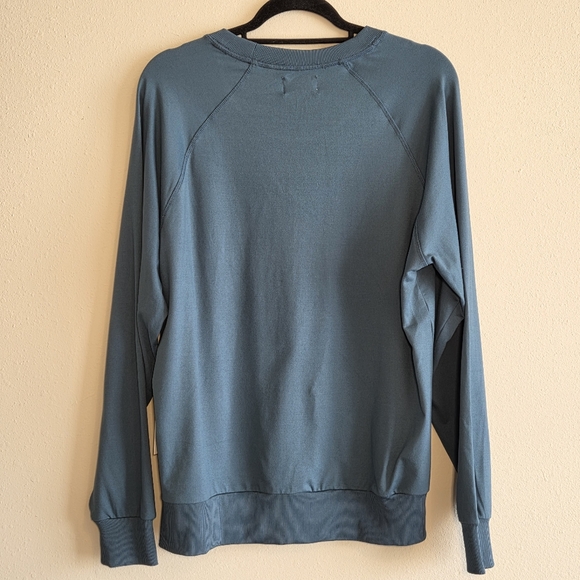 Feat Unisex Roam Crewneck Stargazer Pine Green Sweatshirt Sz M Athleisure - Picture 7 of 10